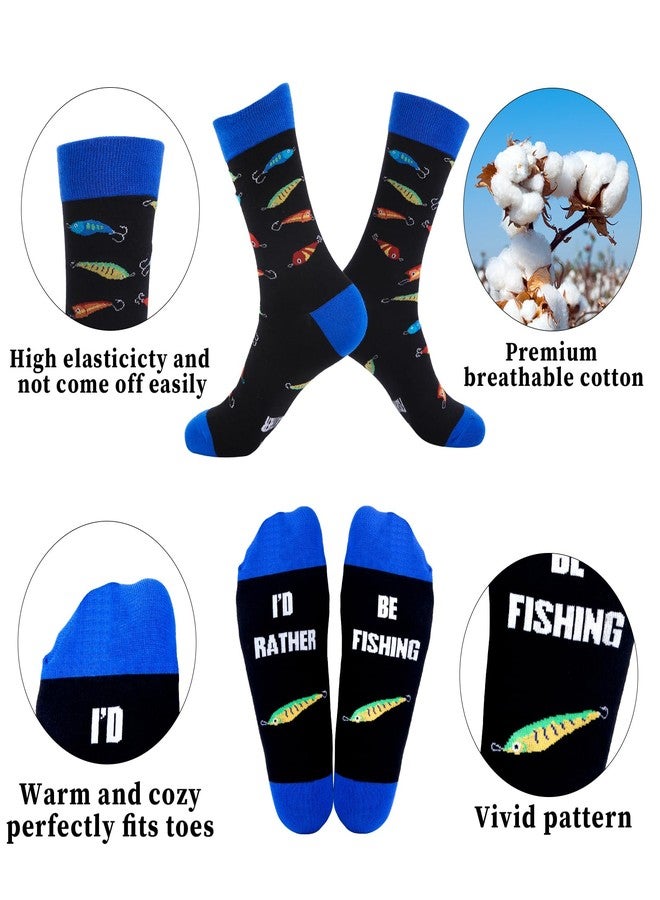 GOAUS Fishing Gifts Funny Hat Beanie and Socks, Stocking Stuffers for Men Boys Dad Son Husband Boyfriend Grandpa - Image 3